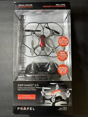 Propel ZIPP NANO 2.0 Indoor/Outdoor High Performance Palm-size Remote Drone New - Image 1 of 4