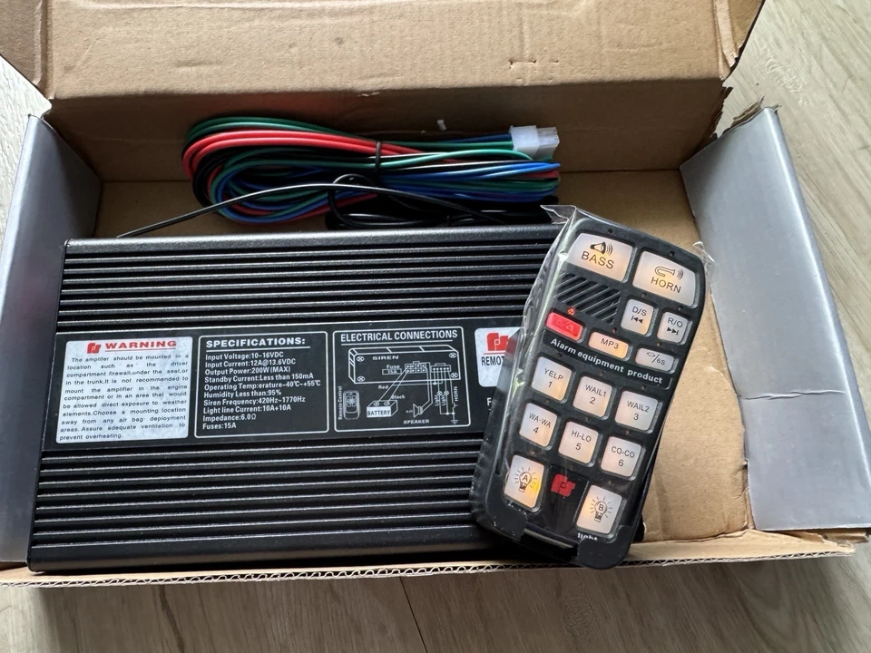 Federal Signal + 2 Lautsprecher 2x 200Watt Mit kabellosen Fernbedienung - Bild 1 von 4