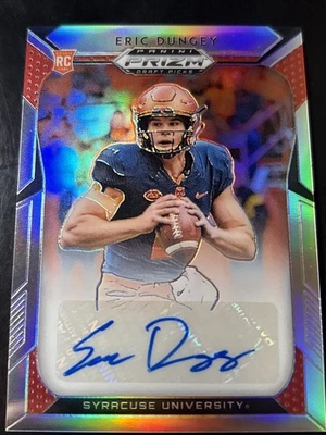 2019 Panini Prizm Draft - Eric Dungey #266 Silver Prizm Rookie Auto Syracuse - Image 1 of 4