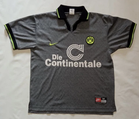 Borussia Dortmund 1997-1998 Nike Football Soccer Shirt Jersey Size M Cover