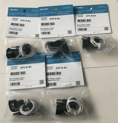NEW 5 SECURITRON ASSA ABLOY DPS-M-BK DOOR POSITION SWITCH FOR METAL DOORS BLACK
