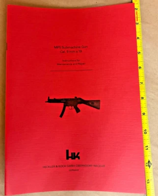 MANUAL DE INSTRUCCIONES ORIGINAL HK HECKLER & KOCH MP5 SUB AMETRALLADORA 9MMX19 Foto 1 de 4
