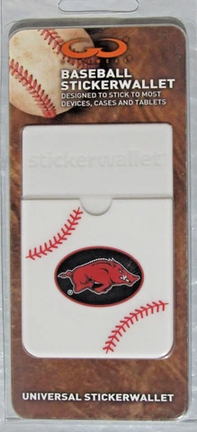 NCAA Arkansas Razorbacks Sticker Wallet Baseball Textured by GameWear Cover