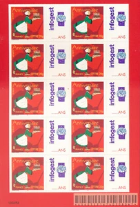 Timbre France Personnalisé F3778B** Adhésif Bécassine Logo INFOGEST  ref FJK 386 - Imagen 1 de 1