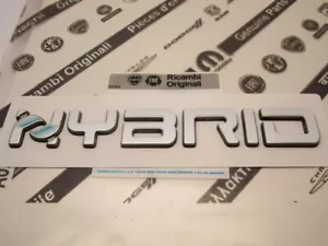 EMBLEM SCHRIFTZUG FIAT 500 PANDA HYBRID hinten Logo ORIGINAL rear emblem - Bild 1 von 1