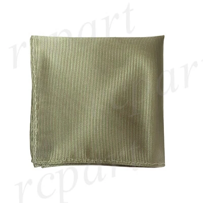 New polyester woven pin striped pocket square hankie handkerchief sage green - Image 1 of 2