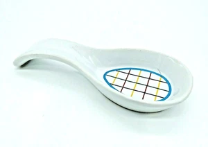 Mt Clemons Pottery Ceramic Spoon Rest Mardi Gras Collection Vintage - Picture 1 of 9