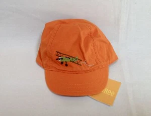 NUEVO CON ETIQUETAS De Colección Gymboree Lecciones de Vuelo Naranja Avión Avión Gorra de Béisbol Bebé 6-12 m - Imagen 1 de 3