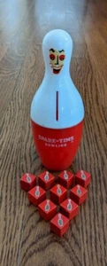 Vintage Pin Money Penny Bowling Pin Plastic Piggy Bank /Game Spare-Time Bowling - Picture 1 of 2