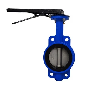 6" Wafer Style Butterfly Valve - Ductile Iron Body x SS Disc x Buna Seat - Picture 1 of 1