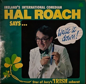 HAL ROACH: Write It Down-NM1980LP IRISH IMPORT AUTOGRAPHED w/MENU INSERT - Imagen 1 de 2