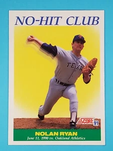 1991 Score No-Hit Club Nolan Ryan Texas Rangers #701 - Picture 1 of 2