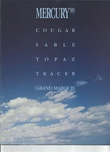 1989 Mercury Sales Brochure: Grand Marquis, Saber, Cougar, Topaz and Tracer - Picture 1 of 1