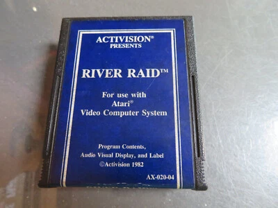 River Raid (Atari 2600, 1982) *CARTRIDGE ONLY*TESTED* Blue Label - Image 1 of 4