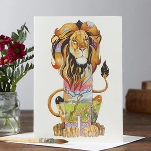 Lion Card Daniel Mackie DM Collection 7x5 Inch Blank 330gsm - Picture 1 of 1