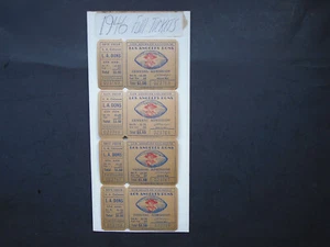 1946 AAFC: LA DON'S: vier beigefügte Eintrittskarten volle (1. Jahrgang) - Bild 1 von 2