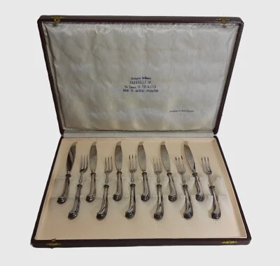 Servizio da 6 Posate Dolce Manico Argento 800 Stile SAN MARCO Venezia 12 pz - Immagine 1 di 4