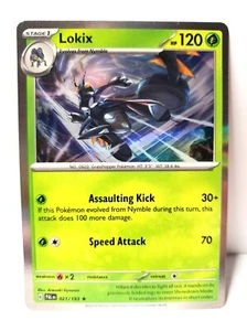 Pokémon TCG - LOKIX - Holo Rare - 021/193 - Paldea Evolved - NM/MINT - Picture 1 of 1