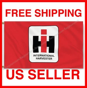 International Harvester IH Tractor Flag 3x5 FT Banner W Grommets FREE Shipping - Picture 1 of 12