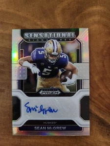 Sean McGrew Rookie - Washington Huskies -2022 Panini Prizm Draft Picks Autograph - Picture 1 of 2
