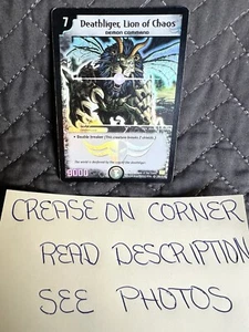 Duel Masters TCG Holo Rare S5/S10 Deathliger Lion Of Chaos 2004 Bent Corner READ - Picture 1 of 23