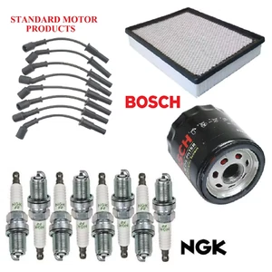 Tune Up Kit Filters Wire Plugs For GMC YUKON XL 1500 V8 6.0L; ROUND COIL 05-06 - Picture 1 of 1