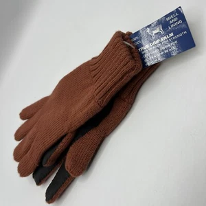 Vintage Universal Ind Wool Gloves Grip Palm Brown Mens - Picture 1 of 3