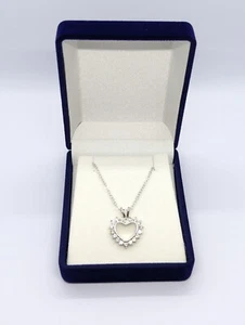 Splendida Collana Cuore Diamante, Collana Cuore Scintillante - Foto 1 di 8