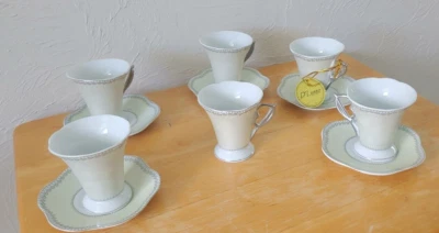 D'Lusso Designs T. Bavaria Espresso 5 piezas taza y platillo y 1 taza extra solamente Foto 1 de 4