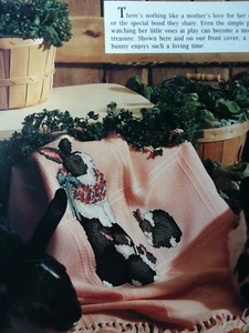 Treasured Moments Rabbits, Bunny Afghan Magazine patrón de punto de cruz (G) - Imagen 1 de 1