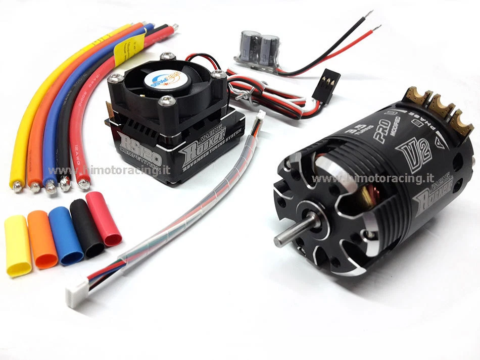 COMBO ROCKET BRUSHLESS SENSORI MOTORE 540 3.5T REGOLATORE 120A TURBO MODIFIED - Immagine 1 di 1