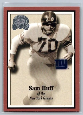 Sam Huff 2000 Fleer Greats of the Game New York Giants #77 - Image 1 of 2