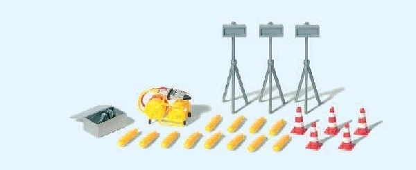 Bomba hidráulica Preiser 31028 escala HO con cizallas, esparcidores y accesorios Foto 1 de 1