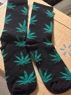 Marijuana Crew Socks - Image 1 of 2