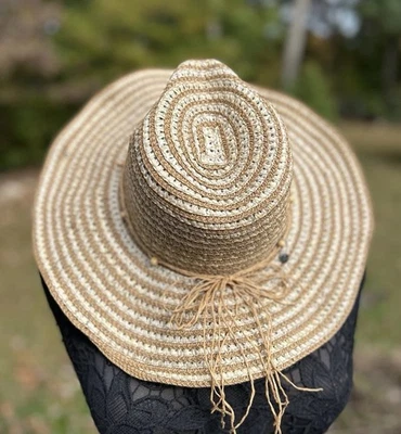 Raffia Straw Floppy Wide Rim Hat The Sak Women’s Prairie Beachy Coastal One Size - Image 1 of 4