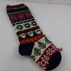 Handmade Personalized Crocheted Christmas Stocking ZANE 26" Extra Large Monogram - Picture 1 of 17