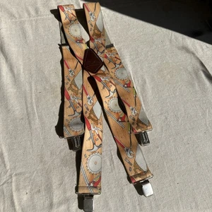 Hold Up SUSPENDERS TOOLS Design Tradesman PLUMBER Construction Themed X-Back - Picture 1 of 5