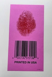 EMEK SOCIAL SYSTEM BARCODE PINK VARIANT SILKSCREEN ROCK CONCERT POSTER HANDBILL - Picture 1 of 1