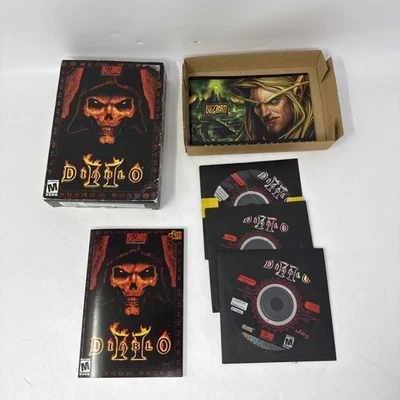 DIABLO II, big box, PC CD-ROM, 2 Blizzard, 2000, Complete, untested - Image 1 of 4