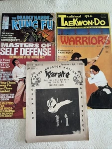 Selbstverteidigung Karate Krieger Taekwondo King Fu Zeitschriften & Programm 70er Lot 5 - Bild 1 von 12