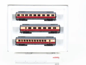 HO Scale Marklin 43115 DB German Federal Railroad Era III 3-Car Passenger Set - Picture 1 of 8