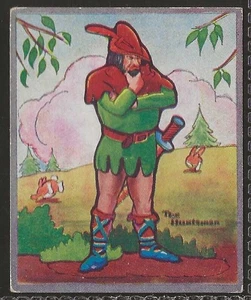 BARRATT-CHARACTERS FROM FILM CARTOONS 1940-#082- SNOW WHITE 7 DWARFS - HUNTSMAN - Picture 1 of 2
