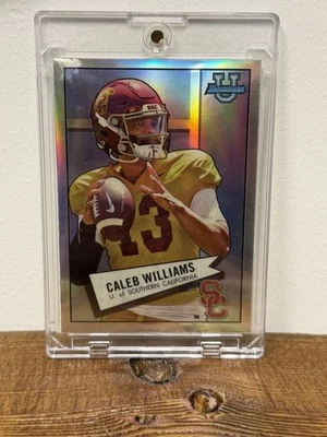 Caleb Williams 2022 Bowman University Chrome #52BF-4 Refractor - Image 1 of 2