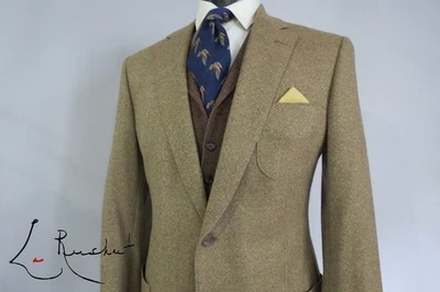 Paul Stuart Woven England unstructured specked tweed Zealander sport coat 42 XT - Image 1 of 4