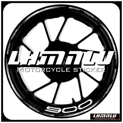 For Kawasaki Z900 SMT 17 inch Waterproof Decal Wheel Reflective RIM Stickers #07 - Image 1 of 4
