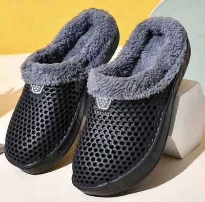 Zapatillas de algodón de invierno estilo pareja para hombre y mujer - invierno cálido terciopelo grueso Foto 1 de 4