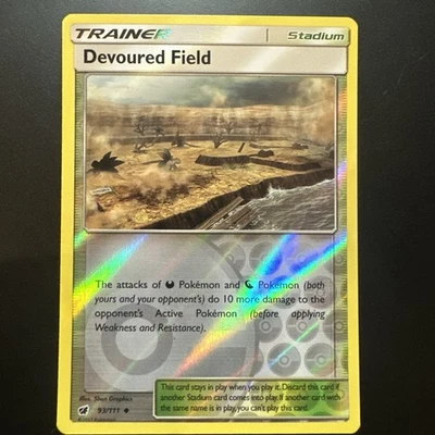 Devoured Field 93/111 Sm-Crimson Invasion Reverse Holo - Image 1 of 3
