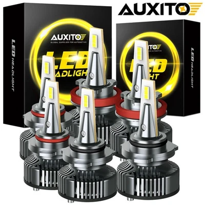 Kit de luces antiniebla blancas 6X 2 lados 9005 9006 H11 LED combo faros de haz alto/bajo Foto 1 de 4