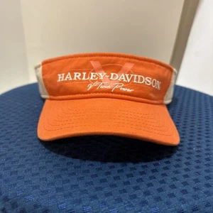 Harley Davidson Visera V Twin Power Naranja Blanco Gancho y Lazo Correa Talla Única Motociclista - Imagen 1 de 10