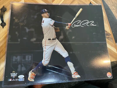 Carlos Correa Astros Signed Autographed 16x20 Photo Photograph JSA Authentic - Image 1 of 4